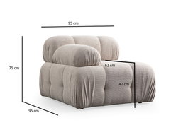 Atelier Del Sofa Petite 2 Sofá 2 Plazas Crema 190x95 cm